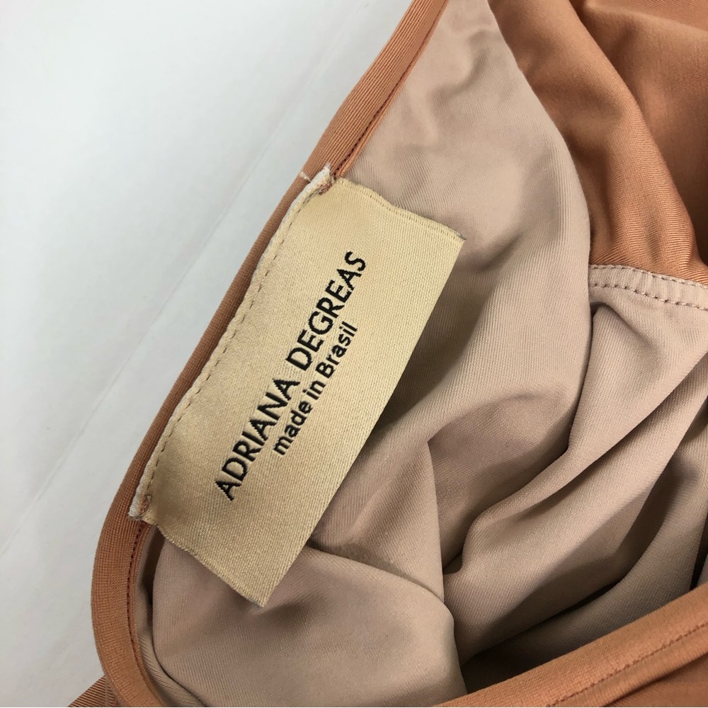 Sculpting Halter One-Piece Swimsuit in Warm Tan - Picture 7 of 16